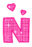 a glittering n