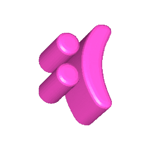 bouncing pink sad emoticon
