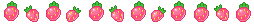 a boarder of strawberries