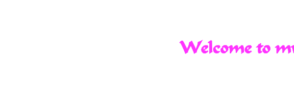 pink text panning into view from the right that reads Welcome to my Hamster's Homepage